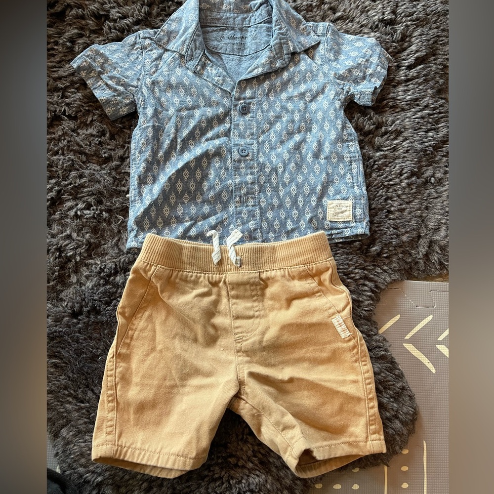 Weatherproof Vintage Blue and Tan Set
